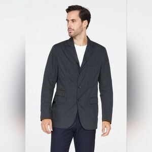 Hugo Boss Men's Navy Blue Water-Repellent Blazer Size 38R